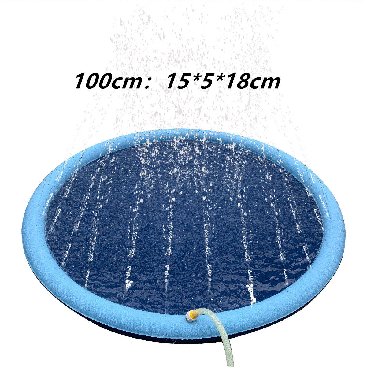 Tapis de jeu antidérapant avec jets d'eau pour enfants et animaux – Piscine extérieure été, fontaine de jardin, jouet d’eau amusant